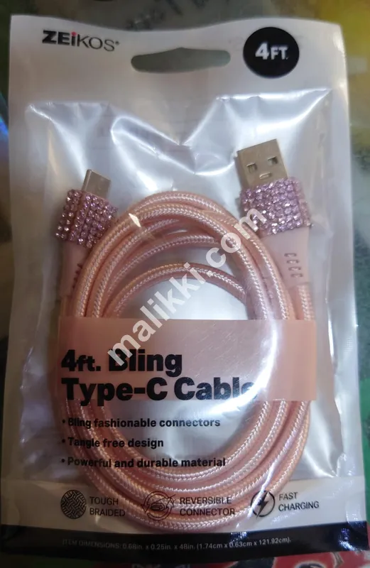 4ft Bling Type C Cable -0