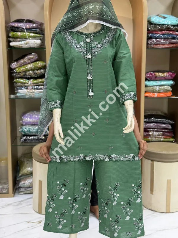 Lawn 2 PCS Ladies Suit for Summer Season-0