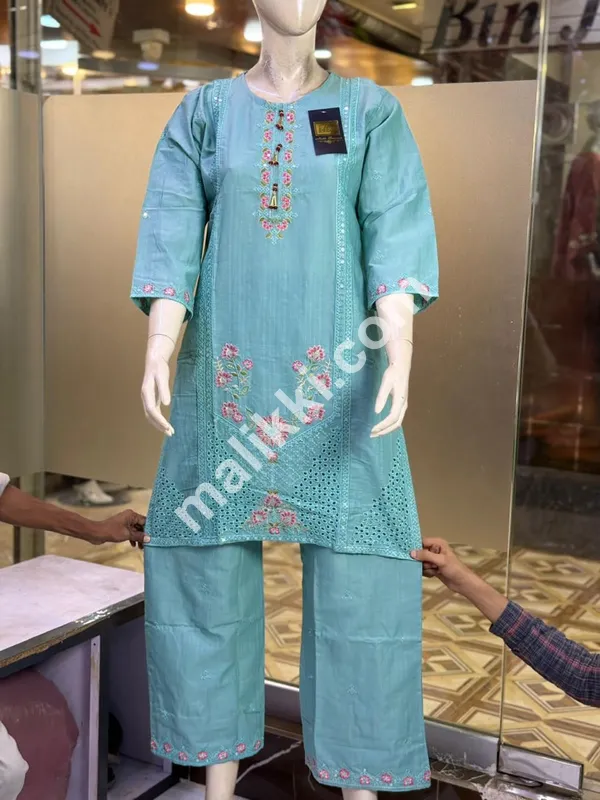 Summer Collection 2 PCS Lawn Suit-0