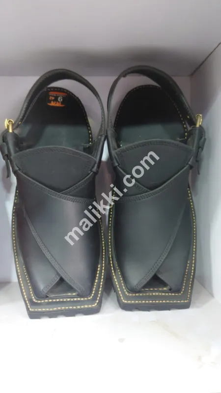 Peshawri Chappal Black -0