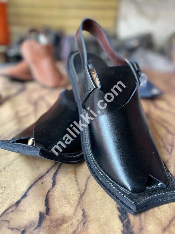 Black Peshawri Sandals