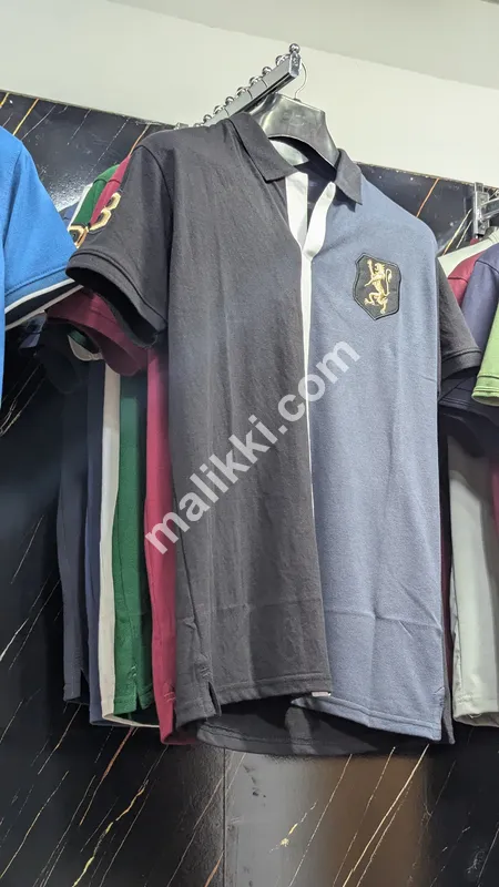 Gray & Black T Shirt