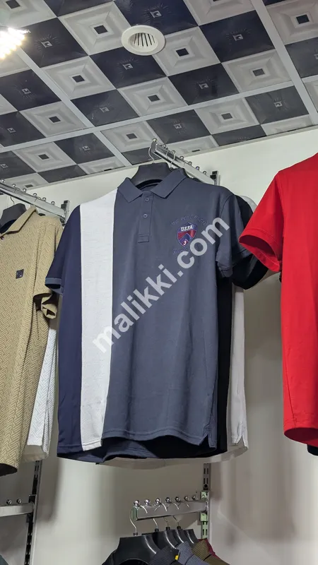 US Polo Gray with White Shirt