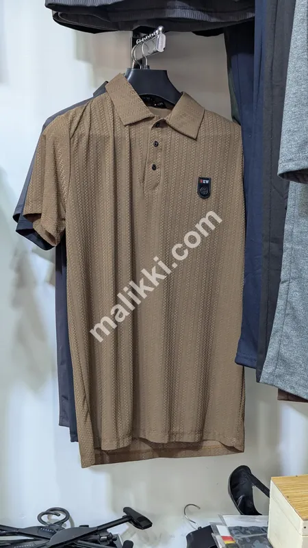 Brown Trending Lines Polo shirt 