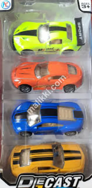 ڈائی کاسٹ سپر اسپیڈ میٹل ریسنگ ڈائی کاسٹ کار (4 کا پیک) کھلونے بچے اور لڑکے-0