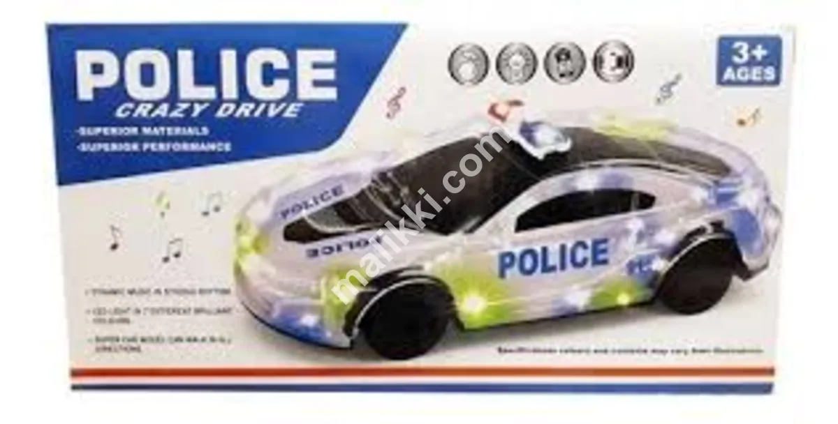 Police Car Patrol Car Light Sound Includes Batteries Watch Video