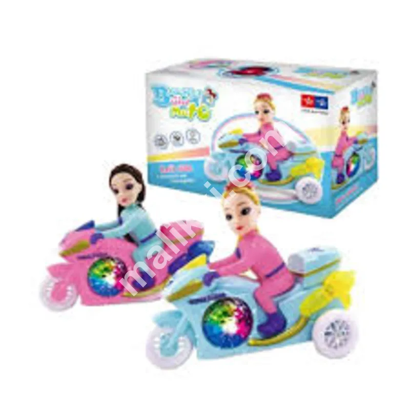 Beautiful Girl Motorcycle With Light & Sound