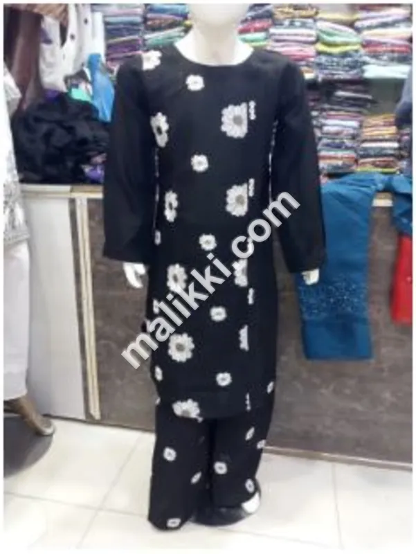 Cotton Fabric 2 Pcs Plazo Style Shalwar Kameez Suit