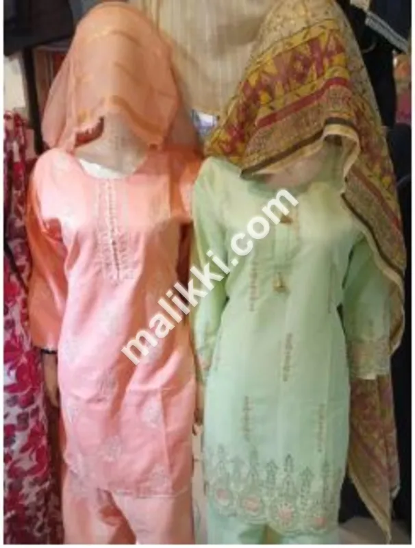 کاٹن 3 پی سیز شلوار قمیض سوٹ-0