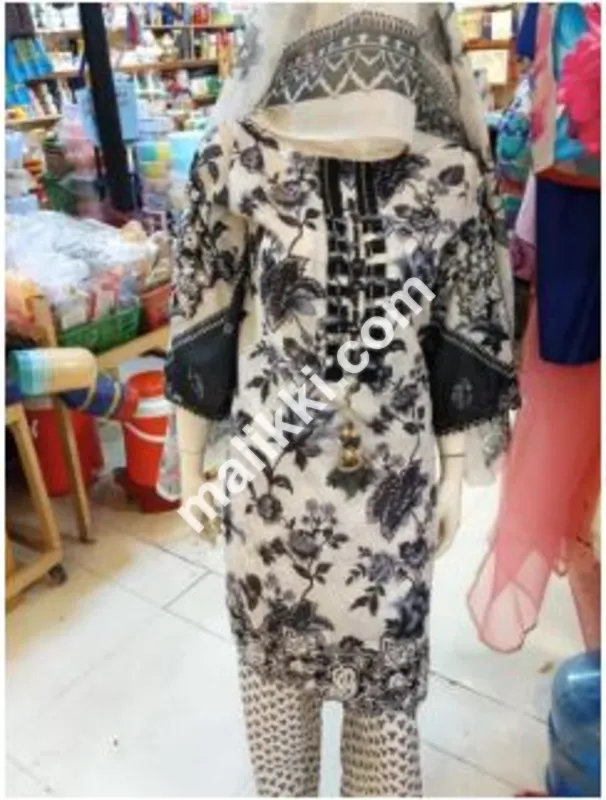 Lawn 3 Pcs Shalwar Kameez Suit in Different Designs