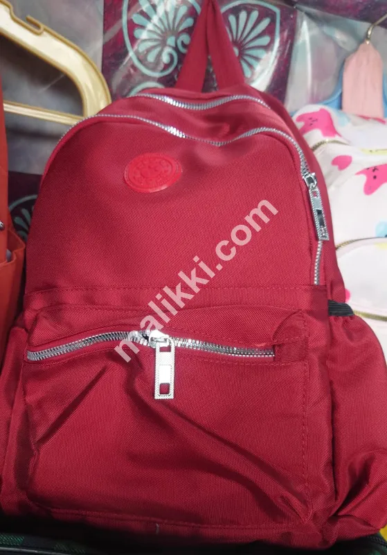 red College Bag For Girls