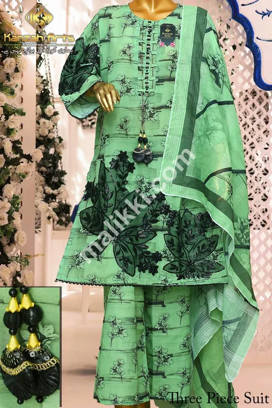 Lawn 3 Pcs Shalwar Kameez Suit-0