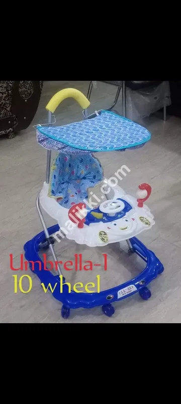 Baby Walker with Umbrella and 10 Wheels