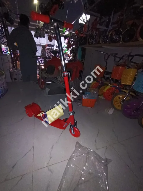 Red Scooty For Children with Lights