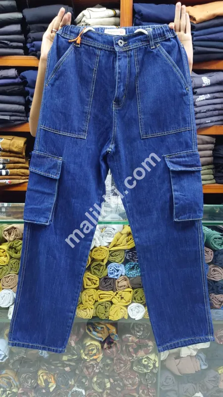 Baggy Jeans Trendy Style Denim With Side Pockets