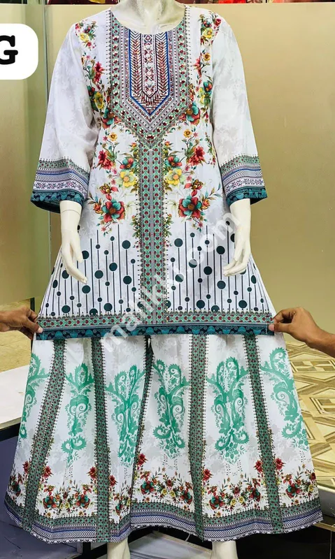 Georgette Fabric 2 Pcs Suit-0