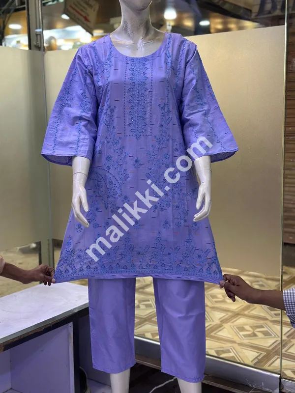 Lawn Cotton 2 Pcs Ladies Dress