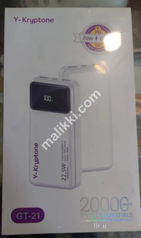 Y-Kryptone 20W PD QC Charging 20000mAh