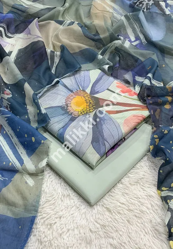 BRAND SOBIA WASEEM PRINTED LAWN  3PC UN STITCHED SUITE FOR SALE