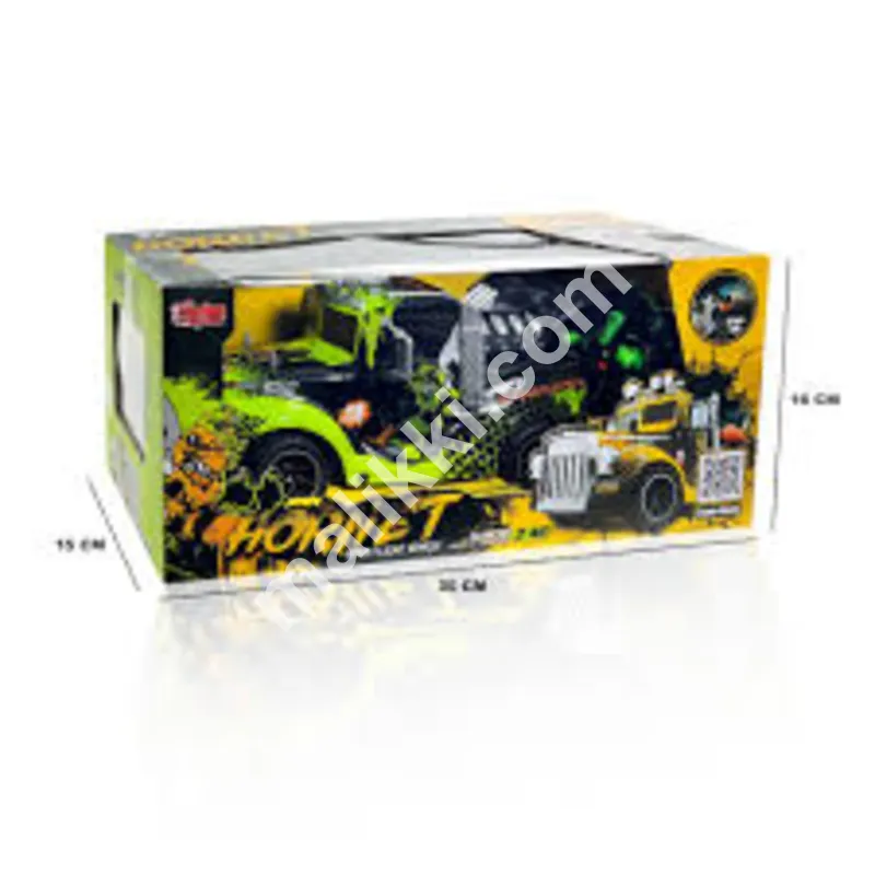 Remote control truck featuring a smoke effect exhaust