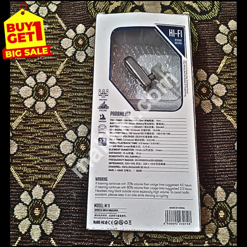 Buy One, Get One Free on M11 Earbuds.